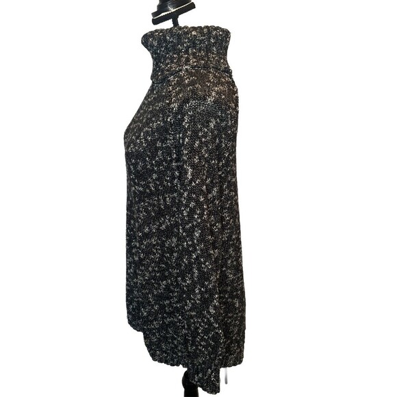 Women’s Lucky Brand BLACK WHITE Turtleneck Pullover Casual Knit Long Sleeve 2X - Picture 3 of 8